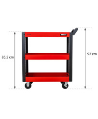 Profesjonalny Wózek Narzędziowy Stalowy Z Trzema Półkami