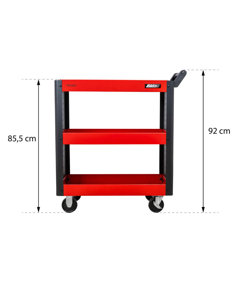 Wózek narzędziowy warsztatowy 3 półki FR4024