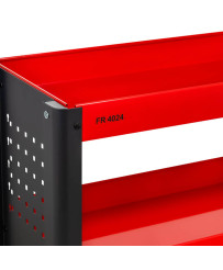 Profesjonalny Wózek Narzędziowy Stalowy Z Trzema Półkami