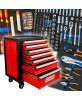 SZAFKA NARZĘDZIOWA WARSZTATOWA NA KÓŁKACH WYPOSAŻENIE 338El. FR4064 NA PIANCE
