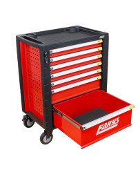 SZAFKA NARZĘDZIOWA WARSZTATOWA NA KÓŁKACH WYPOSAŻENIE 338El. FR4064 NA PIANCE