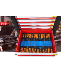 SZAFKA NARZĘDZIOWA WARSZTATOWA NA KÓŁKACH WYPOSAŻENIE 338El. FR4064 NA PIANCE