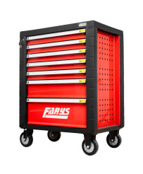 SZAFKA NARZĘDZIOWA WARSZTATOWA NA KÓŁKACH WYPOSAŻENIE 338El. FR4064 NA PIANCE