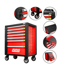 SZAFKA NARZĘDZIOWA WARSZTATOWA NA KÓŁKACH WYPOSAŻENIE 338El. FR4064 NA PIANCE