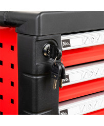 SZAFKA NARZĘDZIOWA WARSZTATOWA NA KÓŁKACH WYPOSAŻENIE 338El. FR4064 NA PIANCE