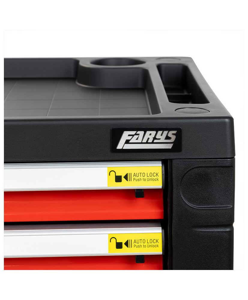 SZAFKA NARZĘDZIOWA WARSZTATOWA NA KÓŁKACH WYPOSAŻENIE 338El. FR4064 NA PIANCE