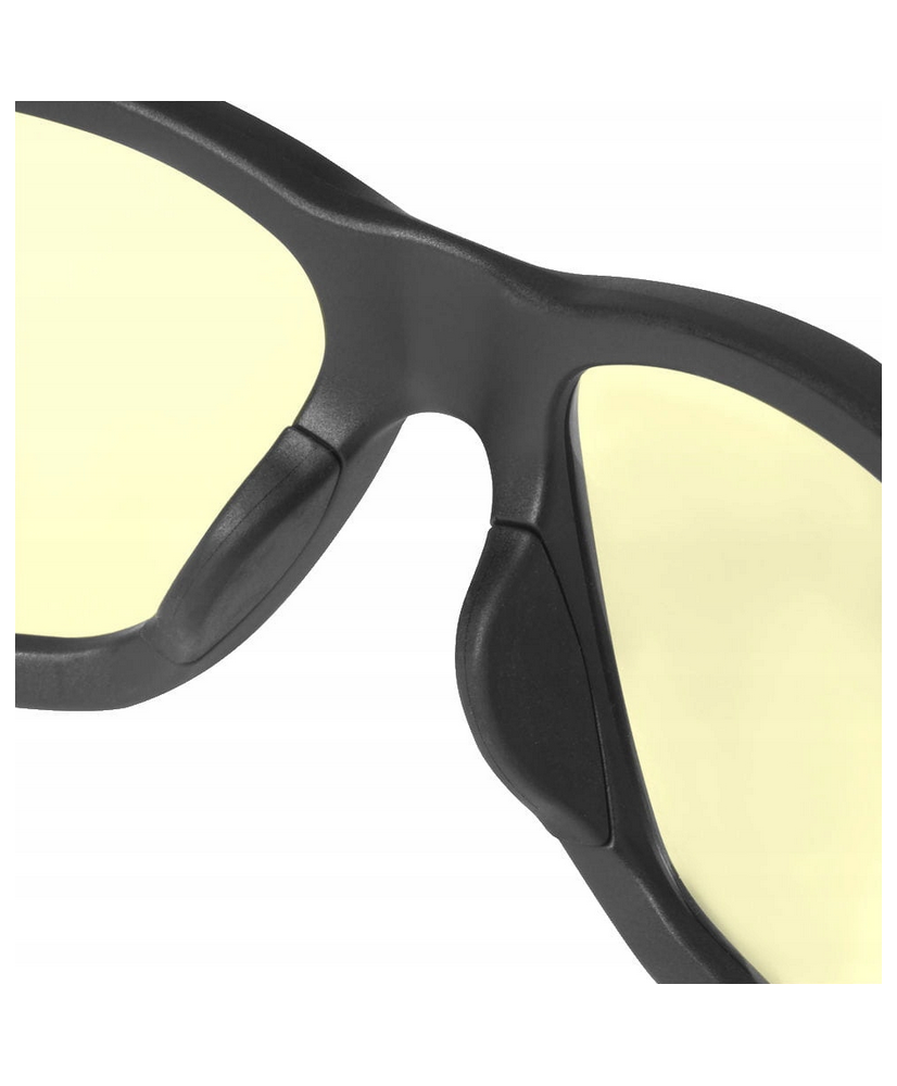 Okulary Ochronne Robocze BHP Gogle Przeciwodpryskowe Żółte Milwaukee