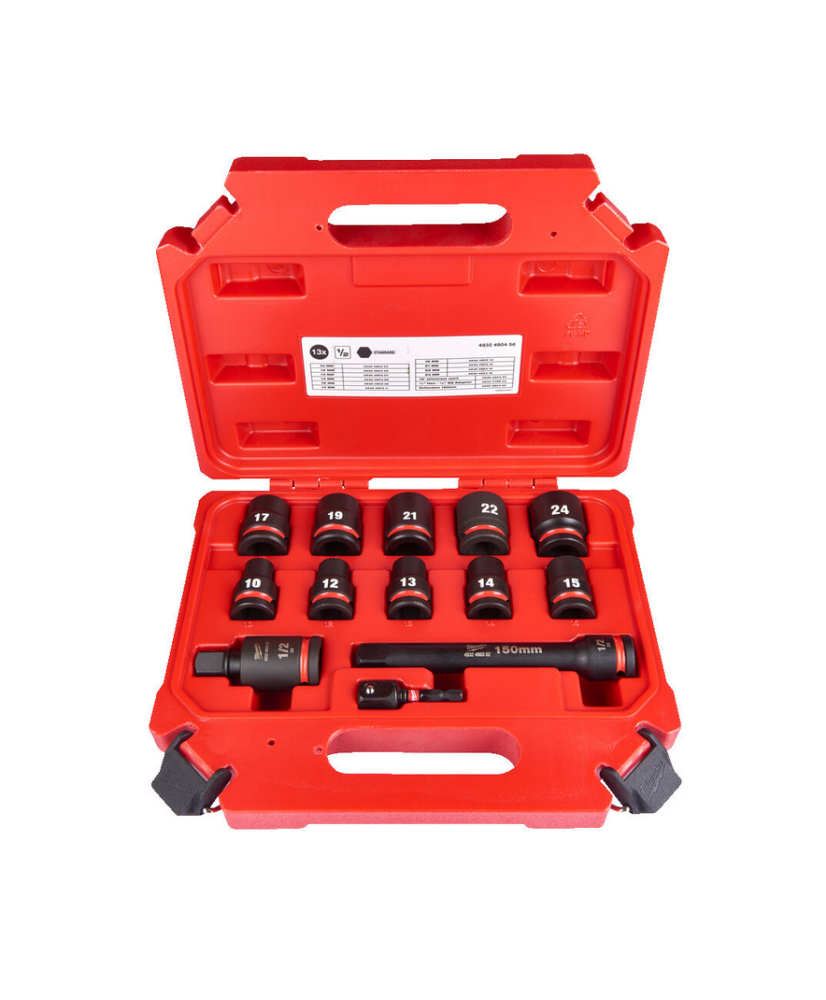 Zestaw Nasadek Udarowych 1/2'' 13 el. Shockwave MILWAUKEE 4932480456