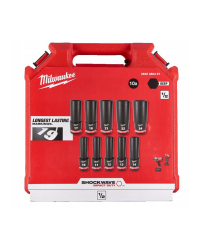 Zestaw Nasadek Udarowych Długich Milwaukee Nasadki udarowe 1/2″ 10 szt. 4932480457