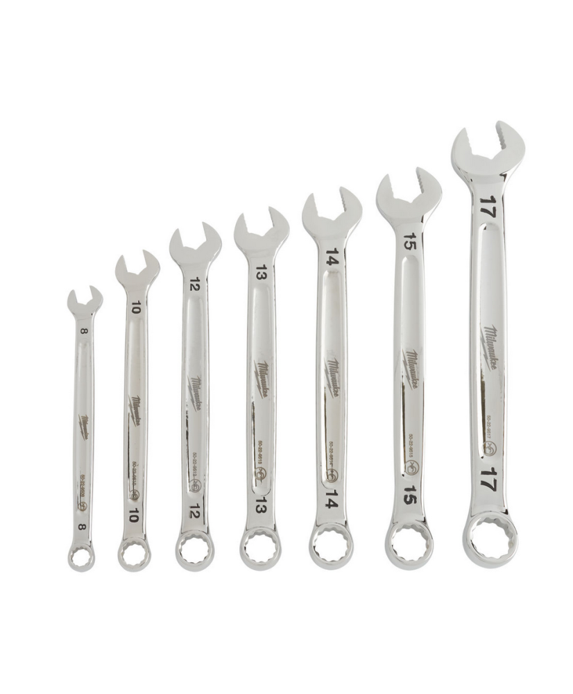 Klucze płasko-oczkowe 8-17 MAXBITE Zestaw 7szt. Milwaukee 4932464257