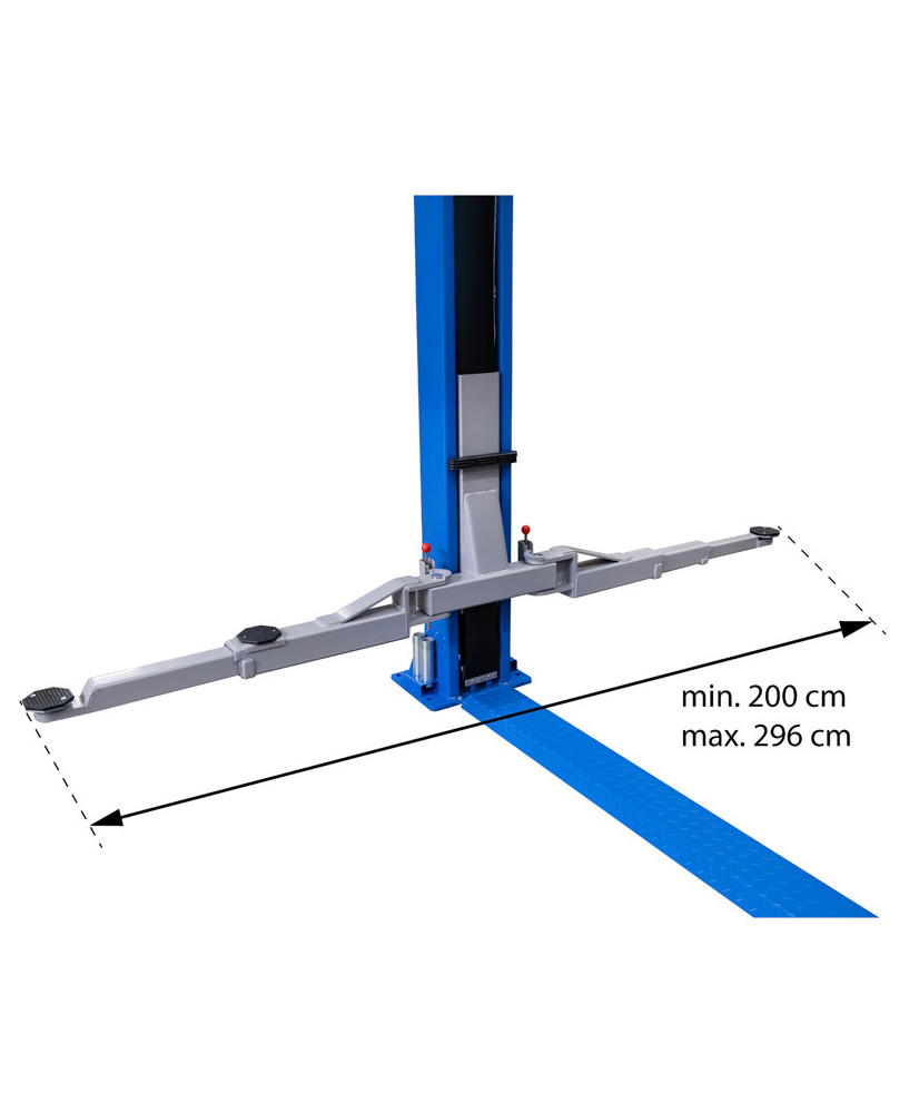 Podnośnik dwukolumnowy automat 4t FR5071P + olej + smary +kotwy