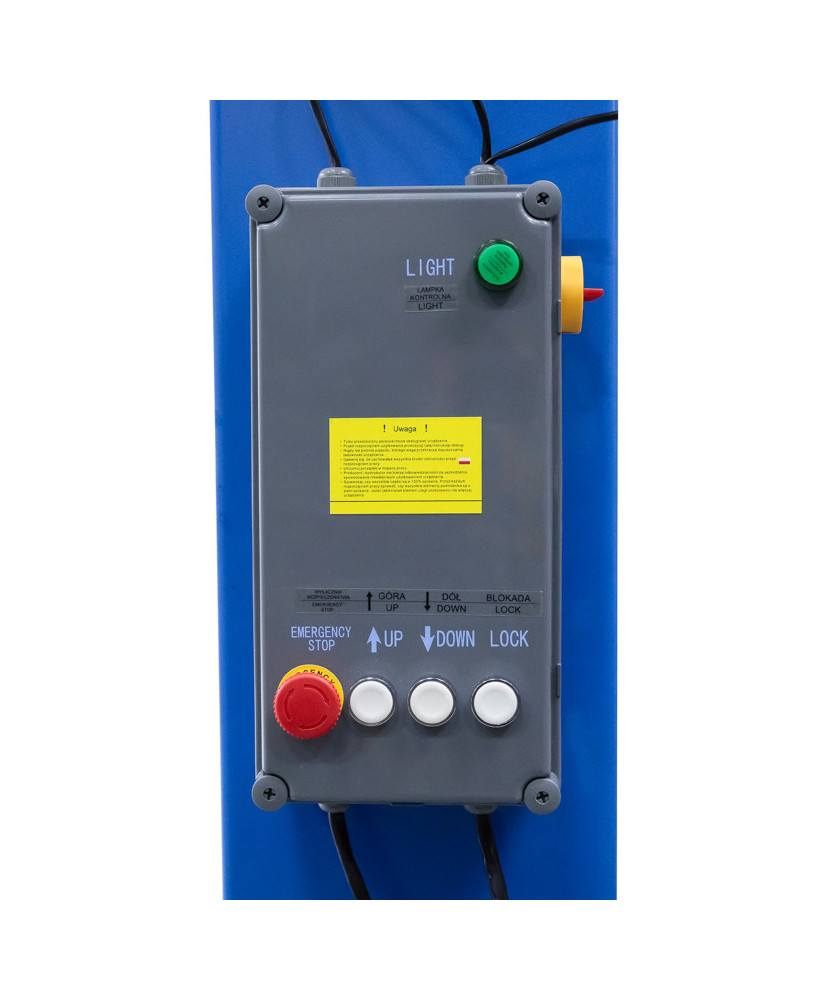 Podnośnik dwukolumnowy automat 4t FR5071P + olej + smary +kotwy