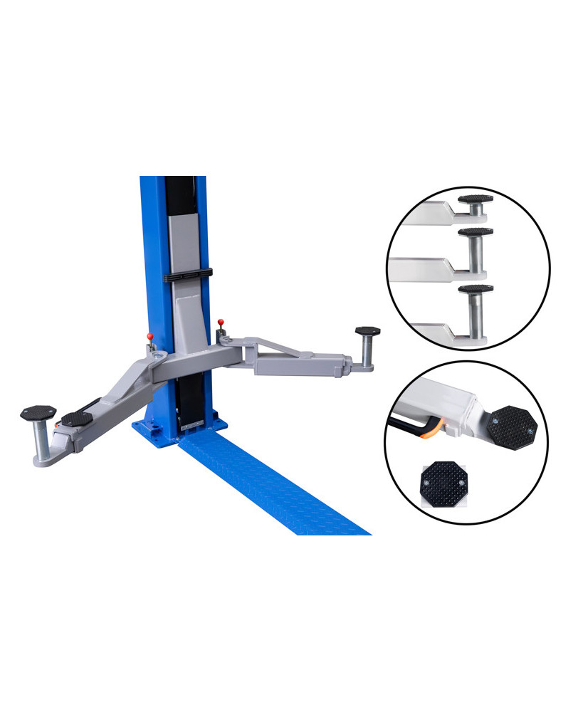 Podnośnik dwukolumnowy automat 4t FR5071P + olej + smary +kotwy