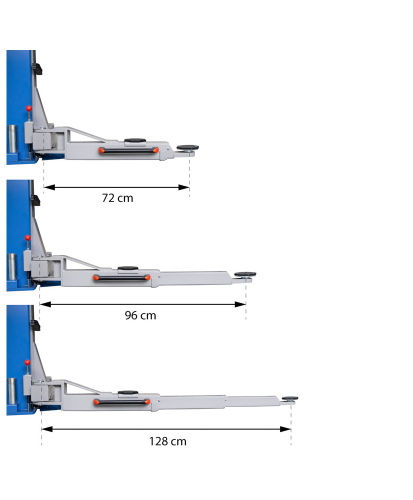 Podnośnik dwukolumnowy automat 4t FR5071P + olej + smary +kotwy