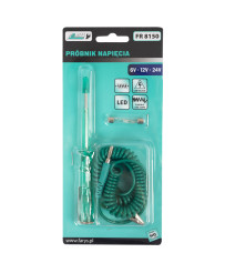 Próbnik Tester Napięcia Automatyczny Samochodowy 6V-24V LED Z Sondą i Krokodylkiem