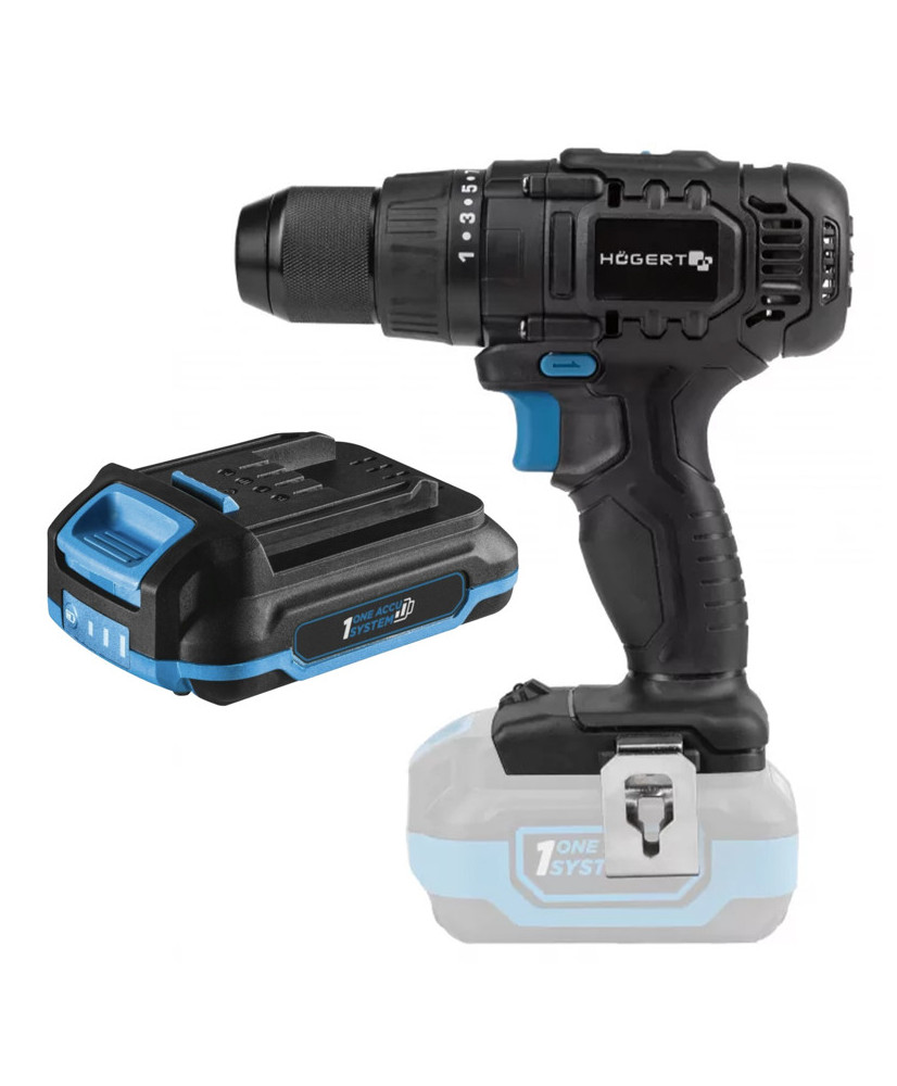 Wiertarko wkrętarka akumulatorowa 18V  HT2E220-0DD (S45/12C) + Bateria Gratis