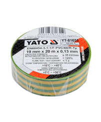 Taśma Izolacyjna Elektroizolacyjna z PCV/PVC 19mm x 20m Yato YT-81655