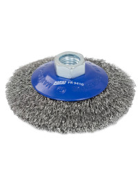 Szczotka tarczowa druciana stalowa ⌀100mm, drut stalowy 0.3mm M14 FR9410