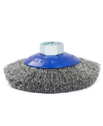 Szczotka tarczowa druciana stalowa ⌀100mm, drut stalowy 0.3mm M14 FR9410