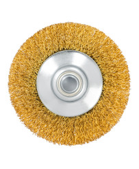 Szczotka tarczowa druciana mosiężna ⌀100mm, drut mosiężny 0.3mm M14 FR9411