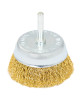 Szczotka czołowa z trzpieniem miedziana ⌀75mm, Drut miedziany 0,3mm FR9409
