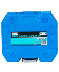 Nasadki do felg aluminiowych alufelg 1/2'', 17, 19, 21mm - zestaw 3szt. Farys FR2378