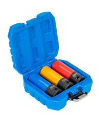 Nasadki do felg aluminiowych alufelg 1/2'', 17, 19, 21mm - zestaw 3szt. Farys FR2378