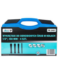 Wykrętaki do obrobionych śrub w kołach 1/2'', 150mm - zestaw 4szt. FR2407