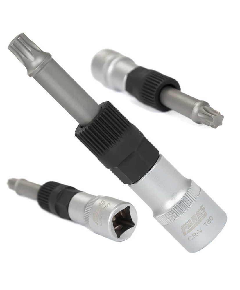 Klucz do alternatora 1/2'' Torx T50 x 110mm z nasadką 33 zęby, 17mm, fi 19mm FR2318