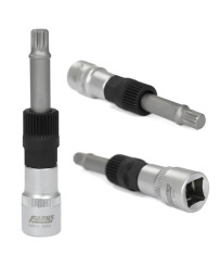 Klucz do alternatora 1/2'' M10 x 110mm z nasadką 33 zęby, 17mm, fi 19mm FR2319