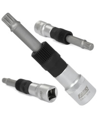 Klucz do alternatora 1/2'' M10 x 110mm z nasadką 33 zęby, 17mm, fi 19mm FR2319