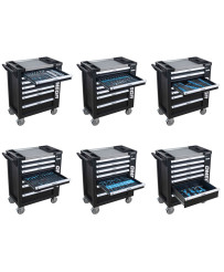 SZAFKA WARSZTATOWA WÓZEK NARZĘDZIOWY NARZĘDZIA KPL 258 el.