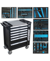 SZAFKA WARSZTATOWA WÓZEK NARZĘDZIOWY NARZĘDZIA KPL 258 el.