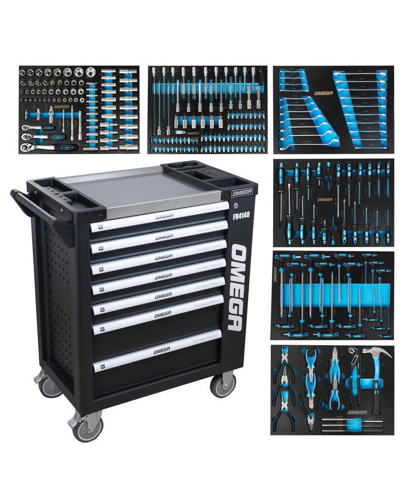 SZAFKA WARSZTATOWA WÓZEK NARZĘDZIOWY NARZĘDZIA KPL 258 el.