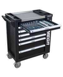 SZAFKA WARSZTATOWA WÓZEK NARZĘDZIOWY NARZĘDZIA KPL 258 el.