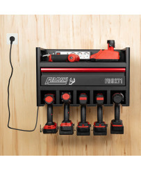 Szafka wisząca z szufladą na elektronarzędzia Milwaukee Makita z gniazdem 230V FR9271W OUTLET