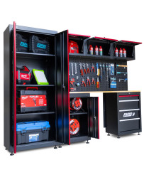 Meble garażowe warsztatowe regał szafka do warsztatu garażu + stołek warsztatowy FR4111+FR9227