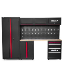 Meble garażowe warsztatowe regał szafka do warsztatu garażu + stołek warsztatowy FR4111+FR9227