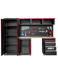 Meble garażowe warsztatowe regał szafka do warsztatu garażu + stołek warsztatowy FR4111+FR9227