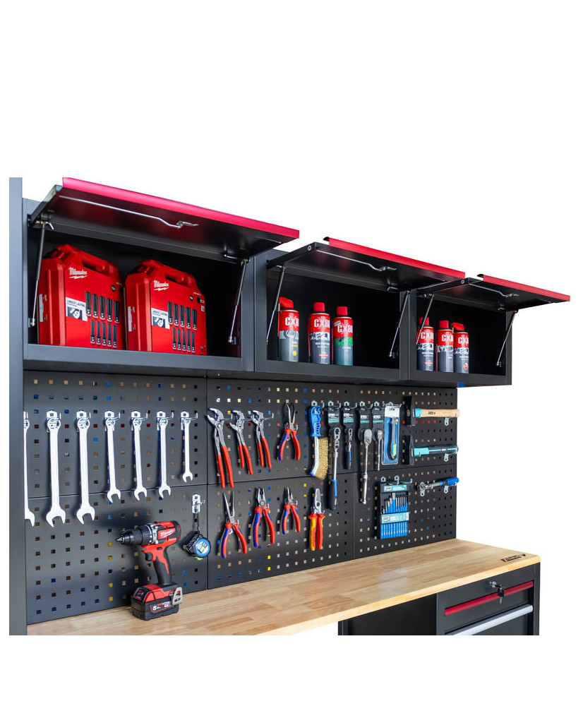 Meble garażowe warsztatowe regał szafka do warsztatu garażu + stołek warsztatowy FR4112 + FR9227