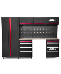 Meble garażowe warsztatowe regał szafka do warsztatu garażu + stołek warsztatowy FR4112 + FR9227