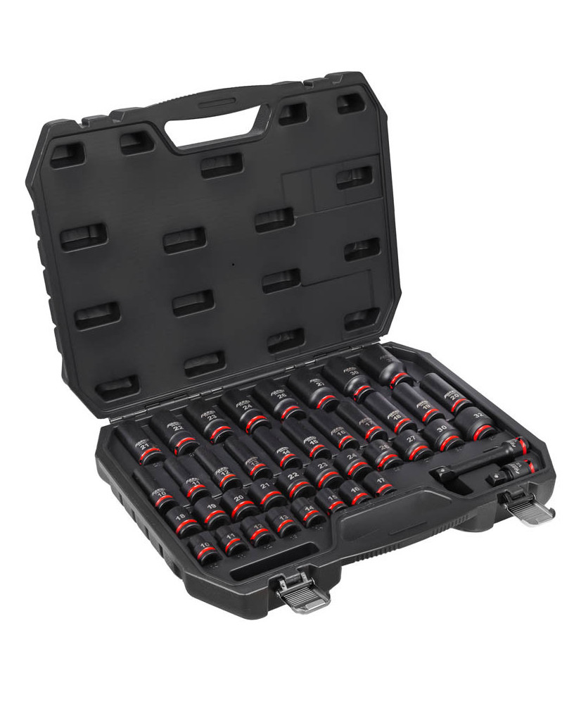 Nasadki Udarowe Długie Krótkie 1/2 10-32mm Zestaw 40el.
