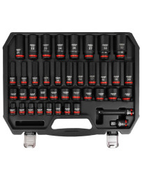 Nasadki Udarowe Długie Krótkie 1/2 10-32mm Zestaw 40el.