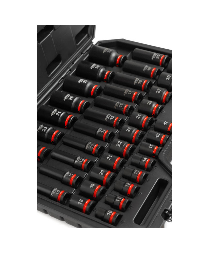 Nasadki Udarowe Długie Krótkie 1/2 10-32mm Zestaw 40el.
