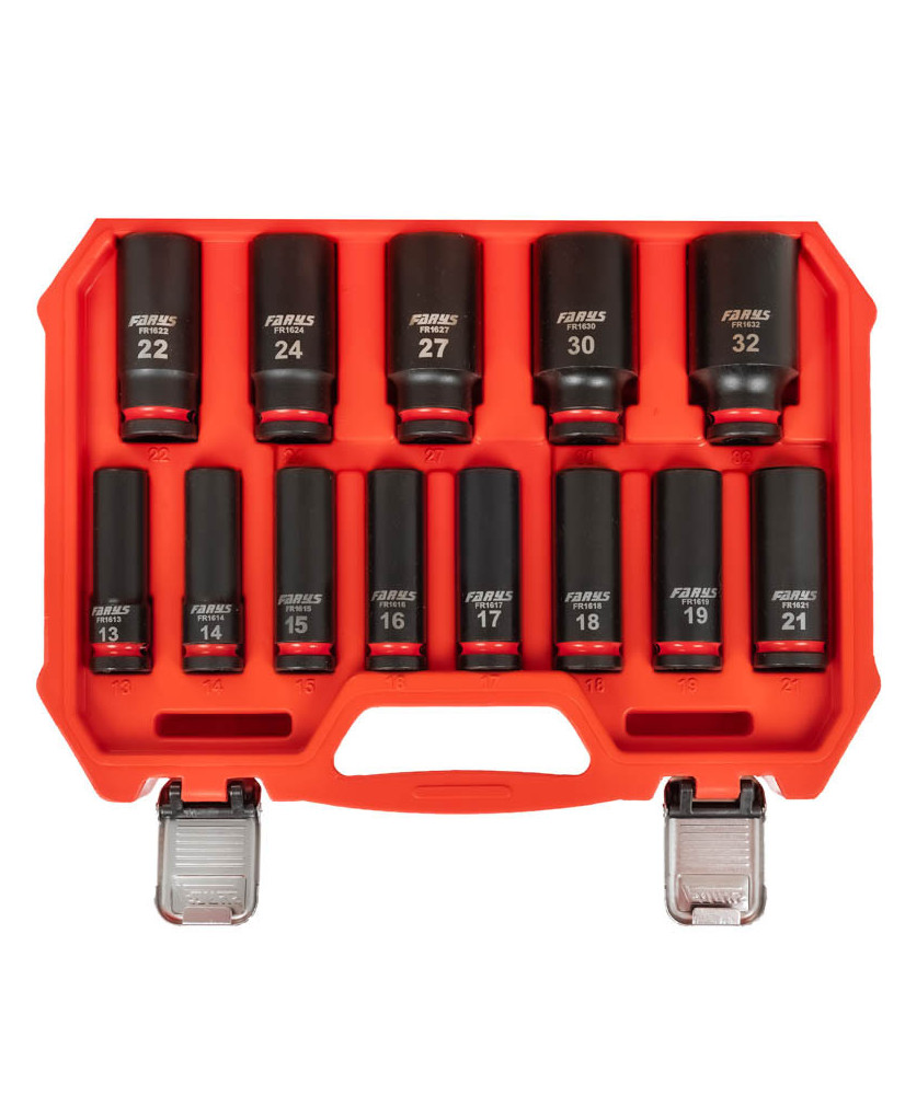 Nasadki Udarowe Długie 1/2 13-32mm Zestaw 13szt. FR2564
