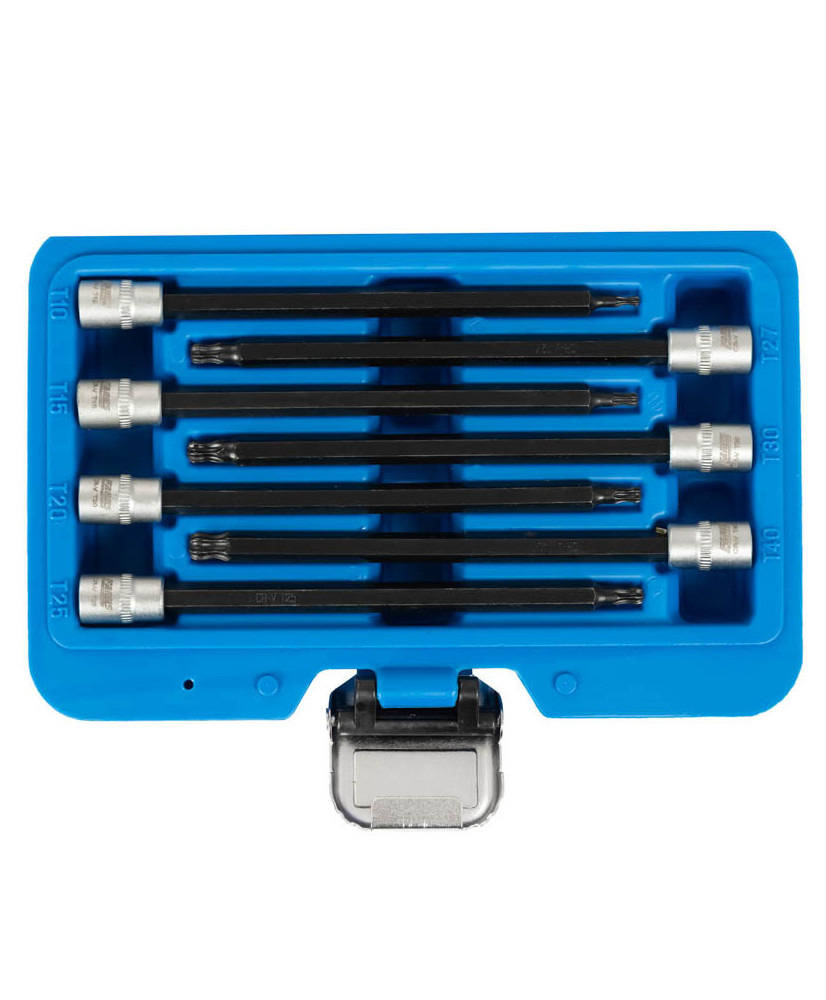 Zestaw Kluczy Trzpieniowych Torx 1/4''  T10 - T40 130mm 7szt. Farys FR2311