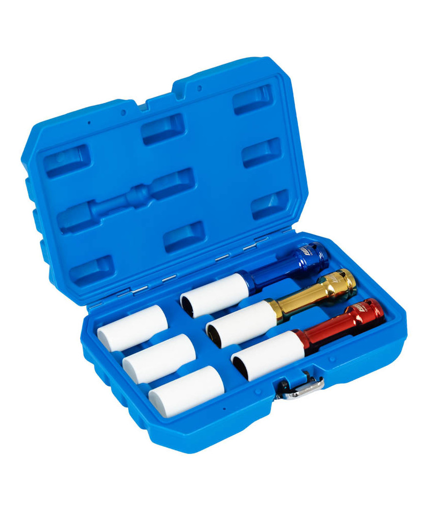 Zestaw Nasadek Długich do Alufelg 17 19 21mm 150 mm CrMo - 3szt. Farys FR2387