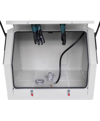 Piaskarka kabinowa 990 L oczyszczarka śrutownica FR7028 + Odciąg z filtrem FR7043-b