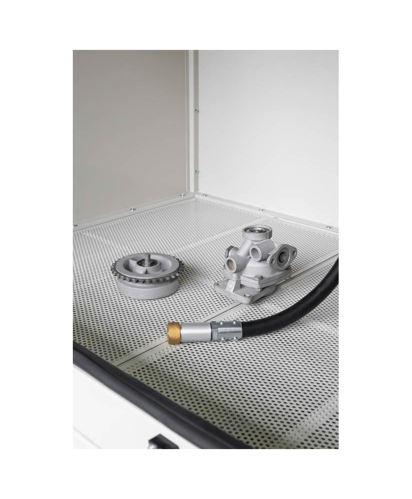 Piaskarka kabinowa 990 L oczyszczarka śrutownica FR7028 + Odciąg z filtrem FR7043-b