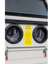 Piaskarka kabinowa 990 L oczyszczarka śrutownica FR7028 + Odciąg z filtrem FR7043-b